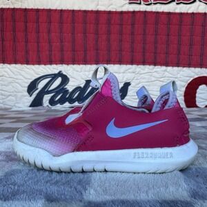 Size 8c - Nike Kids Flex Runner AT4665-606 Pink Low Top Slip On Running Shoes